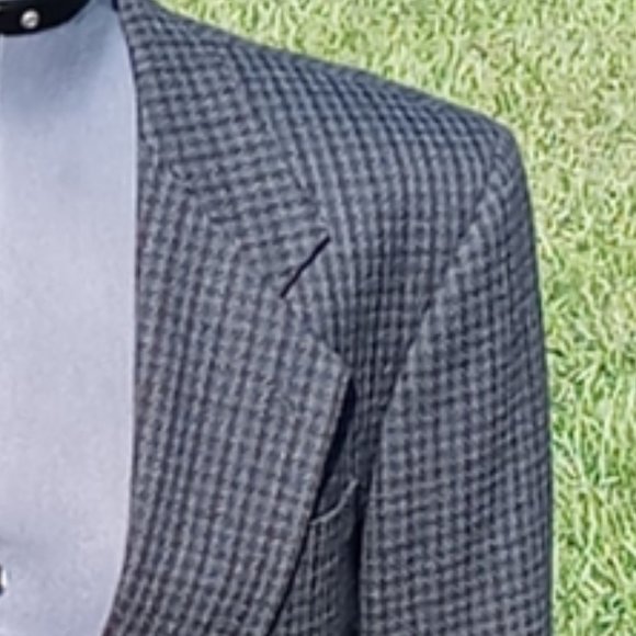 Oscar dela Renta Men's Luxury Check Blazer - Picture 8 of 15